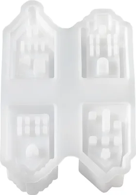 Produktbild von Silikon Gießform "Mini  Lichthäuser" Giebelhäuser