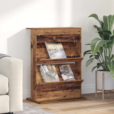 Produktbild von Bestmöbel Magazinregal mit Regal Altholz 70 x 41 x 96 cm Holzwerkstoff - CD- & DVD-Regale CC372129