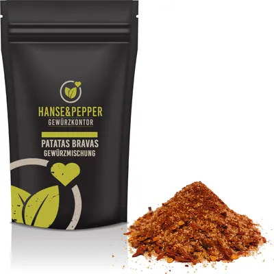 Produktbild von 1kg Patatas Bravas Gewürzmischung Hot Dip Gourmet Gewürzmix 100% Vegan Dip Soßen