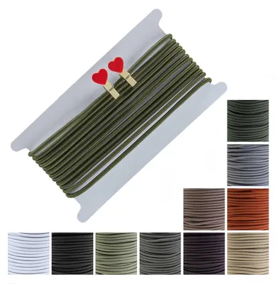 5m extra starke Gummikordel 5mm khaki