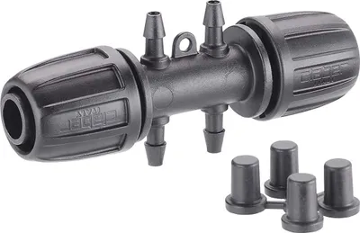 Productafbeelding van Claber klemkoppeling 1/2" met 4 aansluitstukken van 1/4"