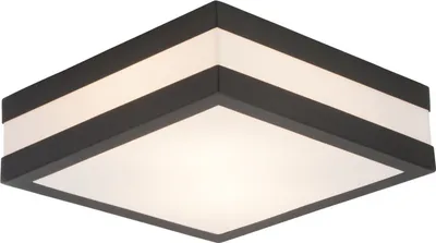 Produktbild von Brilliant Matteo Außenwand- und Deckenleuchte 29x29cm E27 IP44 Anthrazit Weiß 96233/63