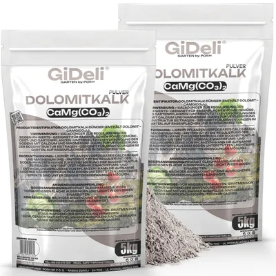Produktbild von Dolomitkalk 10kg Rasenkalk Moosentferner Gartenkalk Magnesium Calcium pH GiDeli