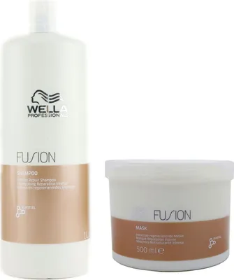 Produktbild von Wella Fusion Intense Repair Shampoo 1000ml + Wella Fusion Intense Repair Mask 500ml