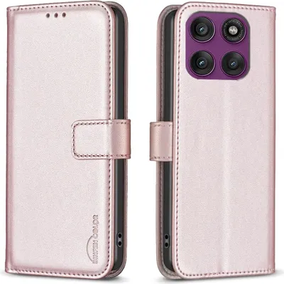 Produktbild von Motorola Edge 60 Pro Hülle - BINFEN Klapphülle - Roségold