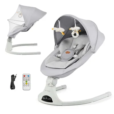 Productafbeelding van Kinderkraft TULSY Elektrische Babywieg, 5 intensiteitsniveaus, schommelstoel voor baby's