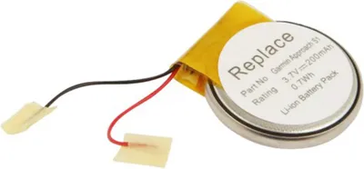 Image de Avizar, Batterie Li-ion 200 mAh pour montre GPS Garmin Approach S1/S2, Argent