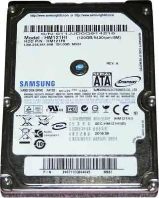 Immagine prodotto di Samsung Hm121hi Hard Disk 120gb Hdd 2,5" Sata 5400rpm Disco Rigido Windows