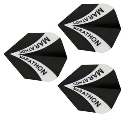 Produktbild von Harrows - "Marathon" Dart Flights (3er-Pack) SX1747 (Einheitsgröße) (Schwarz)