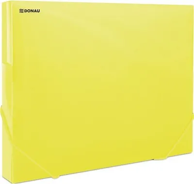 Immagine prodotto di Cartella DONAU - A4, plastica, giallo trasparente