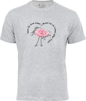 Produktbild von Cotton Prime® T-Shirt Super Mutti M grau