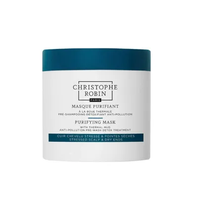 Zdjęcie produktu dla Christophe Robin, Purifying, Thermal Mud, Hair Treatment Cream Mask, For Detoxing, 250 ml