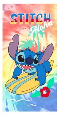 Obrázek produktu pro Plážová osuška Lilo & Stitch Ocean Riders 70 x 140