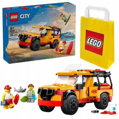Obrázok produktu pre LEGO City Záchranné auto pre plavčíka, Stavebnica, 6 rok / roky, Plast, 214 kusov, 397 g