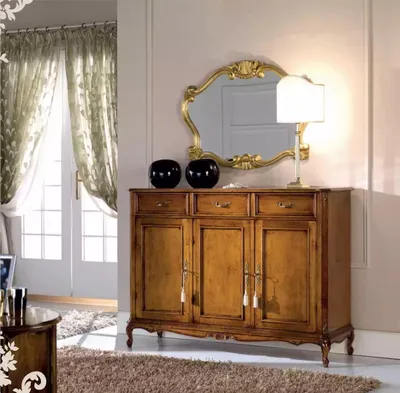 Image de Sideboard armoire en bois marron style classique salon commodes