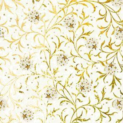 Produktbild von Braun & Company Servietten Golden Ornament weiß 33 x 33 cm - 20er Pack