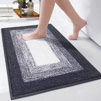 Immagine prodotto di Omgoods - Tappetino da bagno grande, 80 x 120 cm, antiscivolo e lavabile in lavatrice