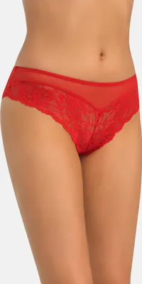 Zdjęcie produktu dla Teyli Figi brazylijskie z kwiatową koronką Lulu Female 315 czerwone S