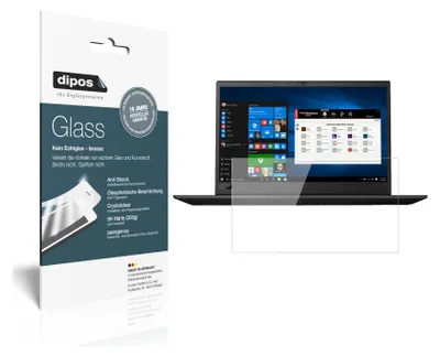 Produktbild von 2x Schutzfolie für Lenovo ThinkPad P1 - Anti-Shock 9H Folie dipos Glass