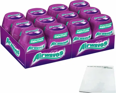 Produktbild von Wrigley Airwaves Cool Cassis (12x50Stk Dose) + usy Block