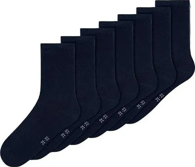 Produktbild von Name It Solid Socken 7 Paare Blau EU 22-24 Jungen,Mädchen Blau EU 22-24