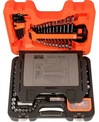 Immagine prodotto di Set di chiavi a bussola Bahco 1/2" 1/4" 95 pezzi S95