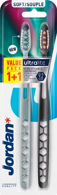 Obrázek produktu pro Jordan Ultralite DUO zubní kartáček - měkký 1op.-2ks (1+1) - mix barev