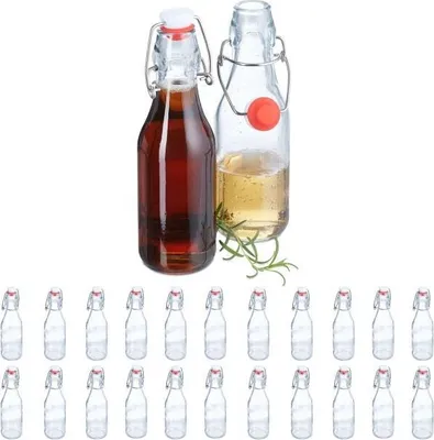 Obrázek produktu pro Skleněné lahve s krimpovacím uzávěrem 24 kusů