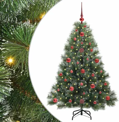 Image de vidaXL Arbre de Noël artificiel avec 150 LEDs Vert 120 cm PE et PVC