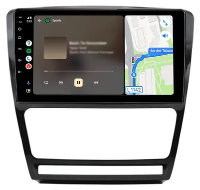 Obrázok produktu pre Autorádio s Androidom pre Škoda Octavia II 1Z3 1Z5 2008–2013 – bezdrôtové pripojenie, CarPlay, Android Auto, WiFi, GPS navigácia, RDS, DSP, DAB+, Bluetooth, 10 palcov, 2+64 GB