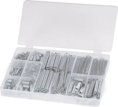 Produktbild von HM Federn Sortiment Druckfeder Zugfeder 200-tlg Box F200