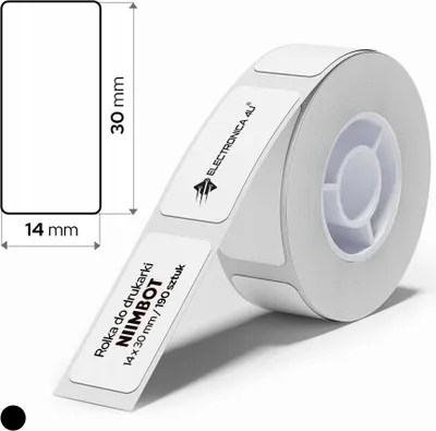 Immagine prodotto di Etichette bianche autoadesive adesivi per stampante Niimbot B18 14x30