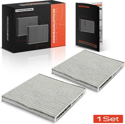 Immagine prodotto di Frankberg 2x filtro aria cabina carbone attivo per Fiat 500 Panda 169 Ford KA Lancia Ypsilon