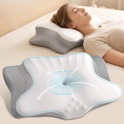 Immagine prodotto di Omgoods - Cuscino cervicale per alleviare il dolore - Design ergonomico