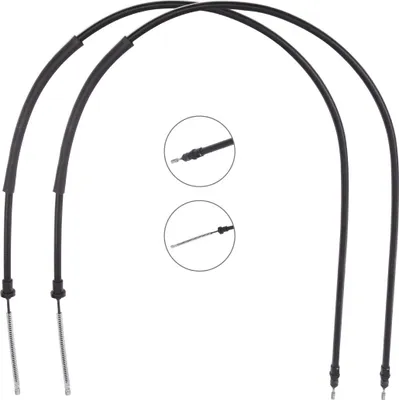Produktbild von RIDEX Handbremsseil Seilzug Feststellbremse passend für PEUGEOT 106 I (1A, 1C) Rechts Links Hinten 124C1443