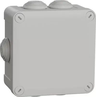 Obrázok produktu pre Schneider ENN05005 – MUREVA Box – rozvodná skrinka IP55 + zásuvka – 150 × 105 × 55 mm – sivá