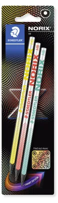 Produktbild von STAEDTLER NORIX 181 Bleistift Blisterkarte mit 3 farbigen Bleistiften
