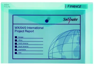 Produktbild von Snopake Polyfile A4 Blue, 330 mm, 225 mm, Blau