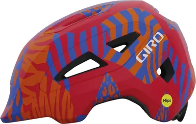 A product shot of a bicycle helmet.