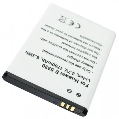 Produktbild von Akku passend für Huawei E5330, MEDION MDM9625, HB5F2H 3,7 Volt 1700mAh