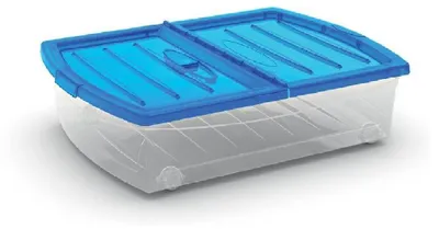 Image de KIS Boîte plastique Spinning Box XL Bleu-translucide / Transparent 56 L