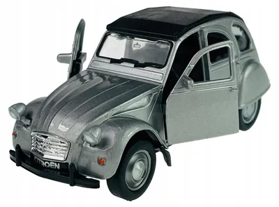 Produktbild von Welly Oldtimer Citroen 2CV silber mit Dach 1:34