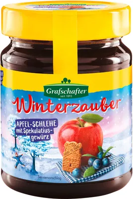Produktbild von Grafschafter Winterzauber Apfel Schlehe mit Spekulatiusgewürz 320g