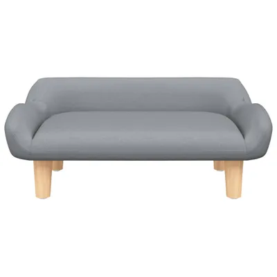 Produktbild von vidaXL Hundebett Hellgrau 70x40x24 cm Stoff -  Hundebetten