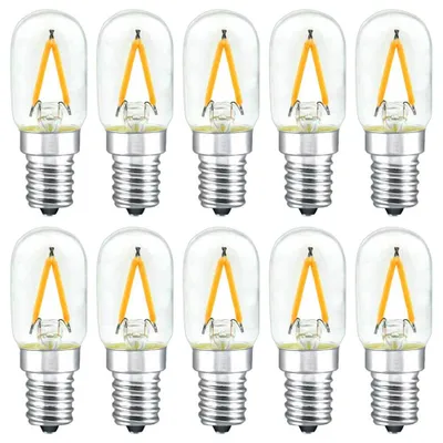 Produktbild von 10 x LED Filament Leuchtmittel Röhre T22x55 1,5W E14 klar 180lm extra warmweiß 2200K