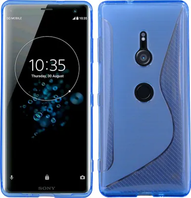 Produktbild von Sony Xperia XZ3 Handy Silikon Schutzhülle Cover Case Blau