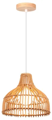 Productafbeelding van Solidchoice - Handgeweven Bamboe Kroonluchter in Boho Stijl