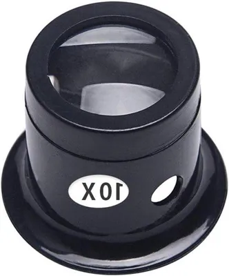 Image de Loupe compacte pour bijoutiers - Grossissement 10x - Noir