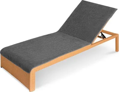 Produktbild von Famanu Badetuchbezug für Liegen, 75 x 200 cm, Badetuchüberzug für Strand- und Gartenliegen, anthrazit