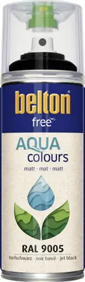Produktbild von Belton Free PolyurethanSprühlack Ral 9005 tiefschwarz matt 400 ml